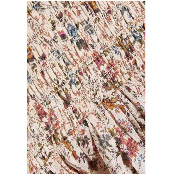 VERONICA BEARD Fahra Mini Dress Size 8 Multicolor NEW Smocked Ruffle Designer - Picture 6 of 15